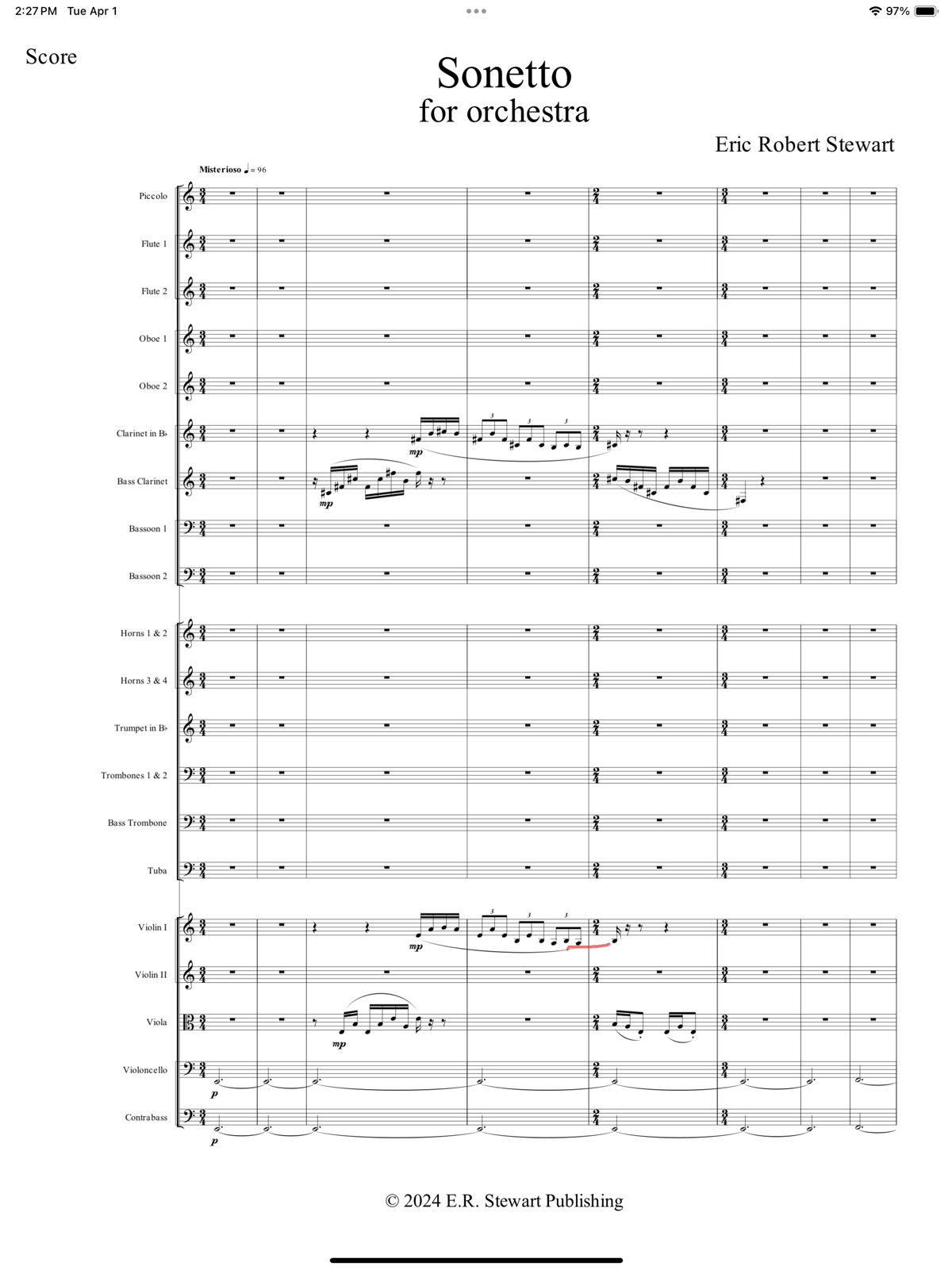 Sonetto for orchestra (2024)